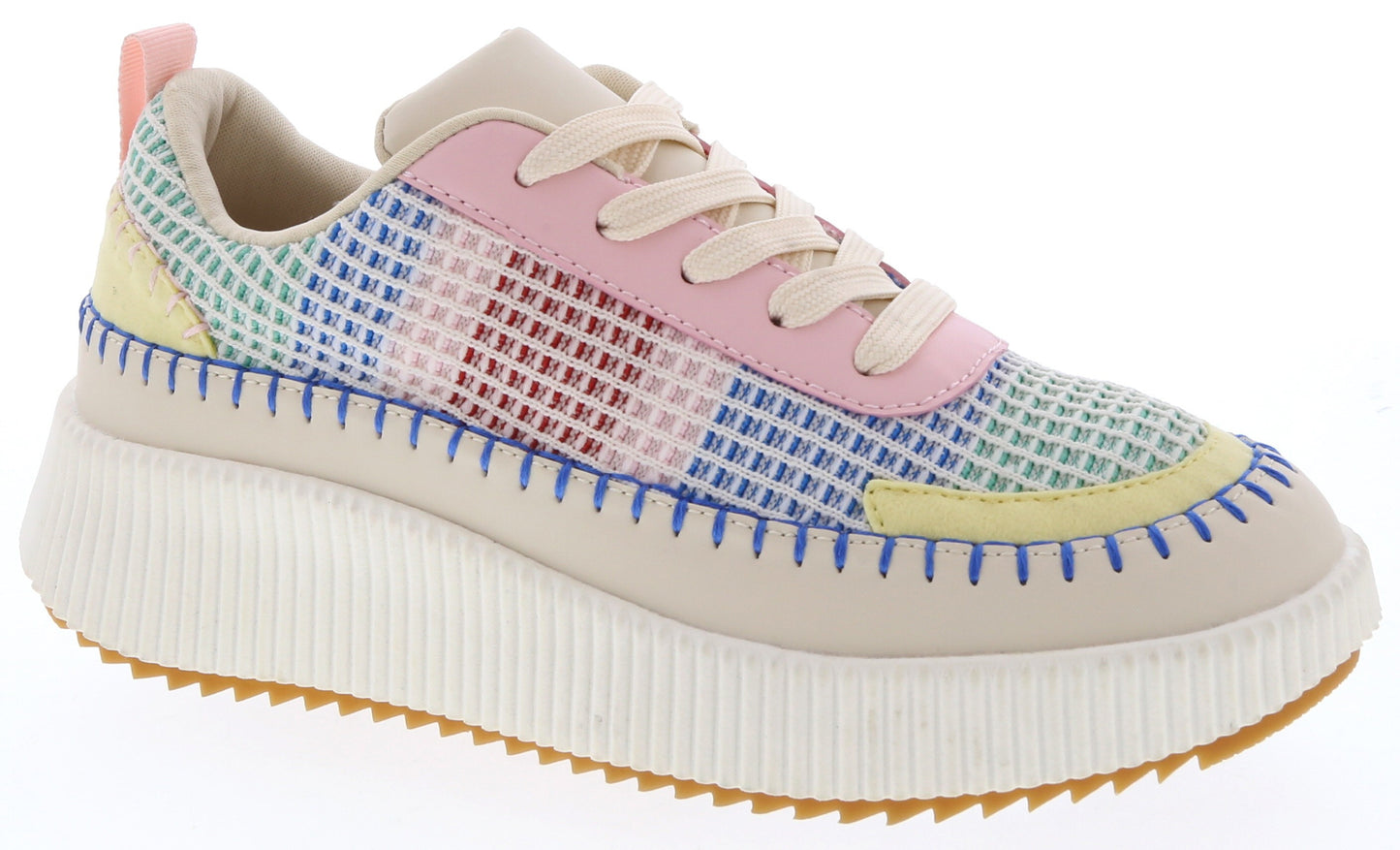 WOVEN PLATFORM SNEAKERS