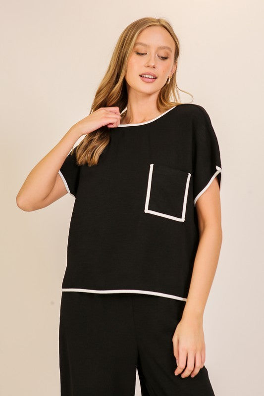 AMBER SHORT SLEEVE TOP