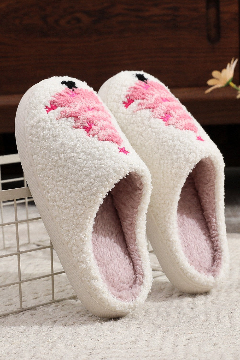 A PINK CHRISTMAS SLIPPER