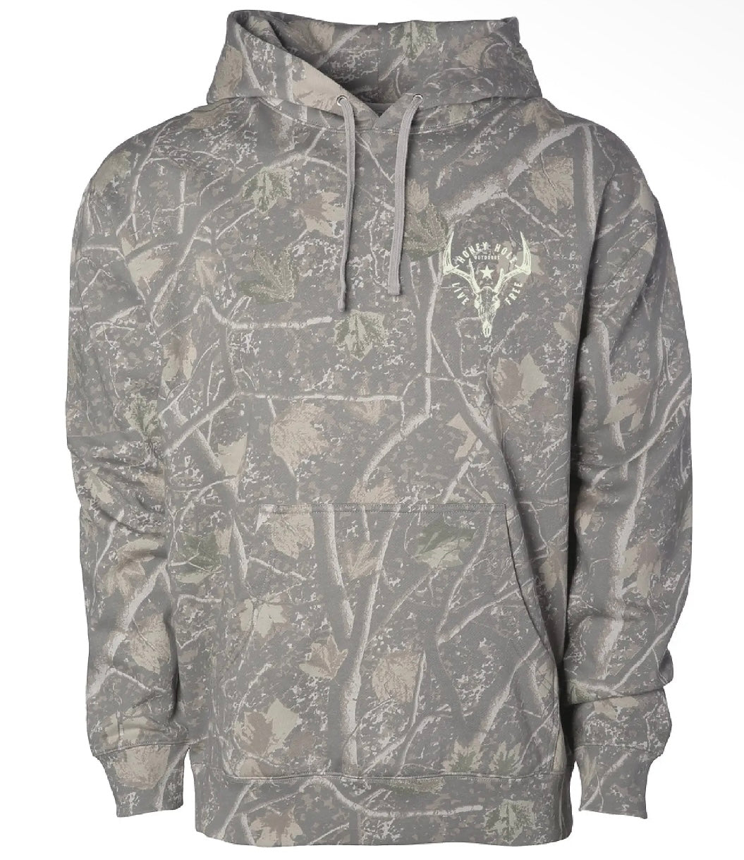 LIVE FREE CAMO HOODIE
