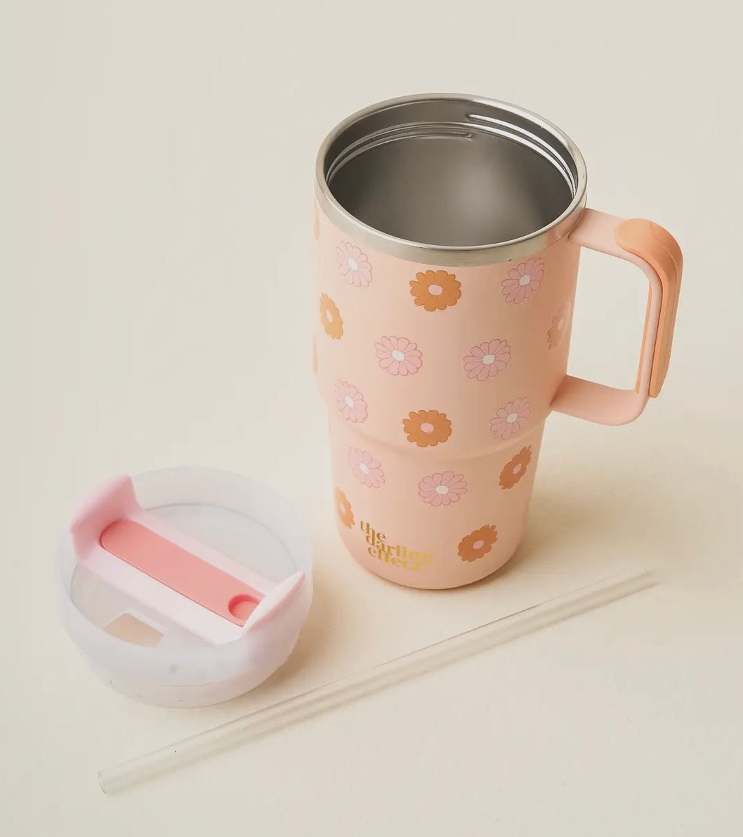 DARLING EFFECT 20 OZ FLOWER TUMBLER