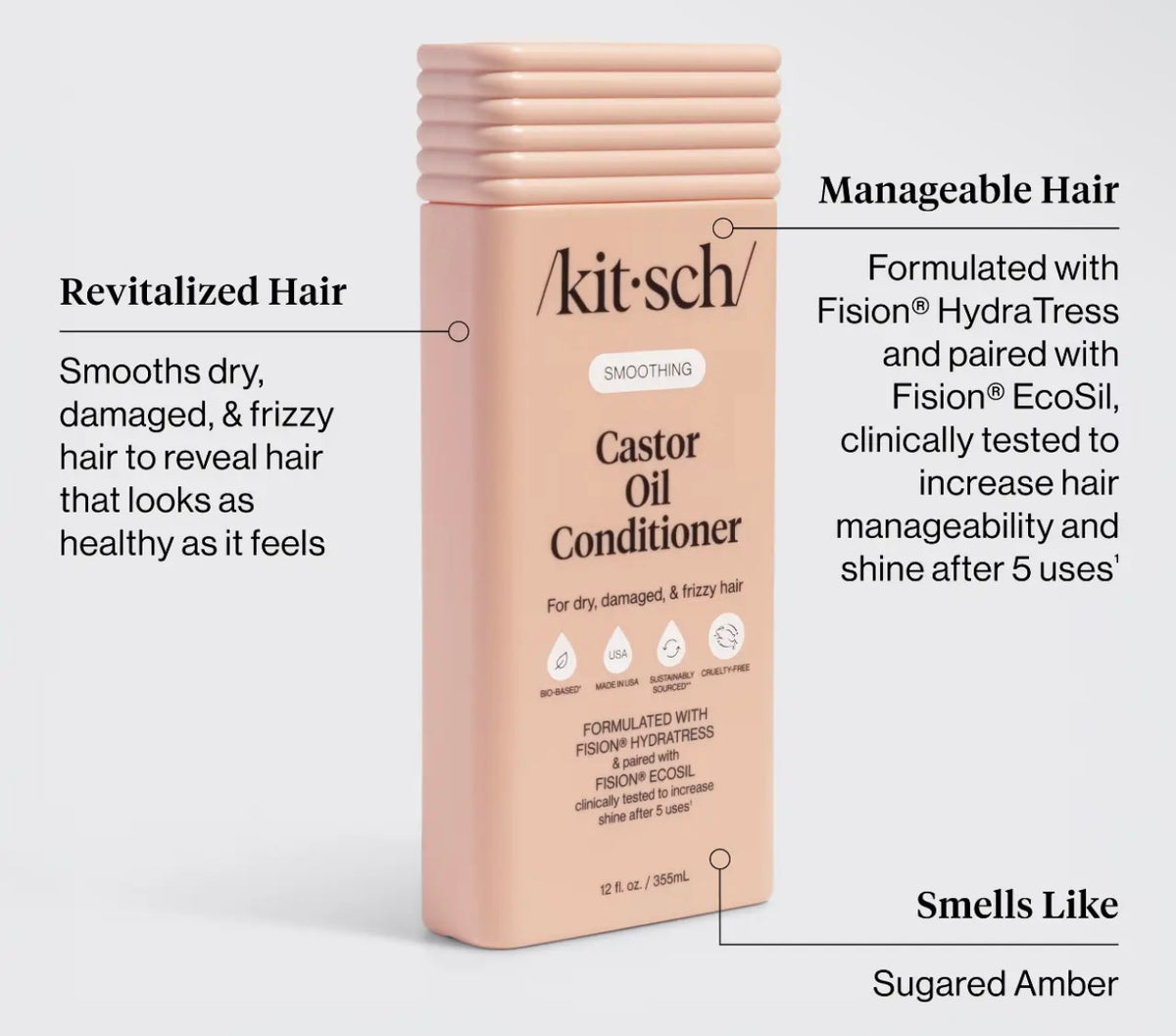 KITSCH CASTOR OIL SHAMPOO & CONDITIONER COMBO