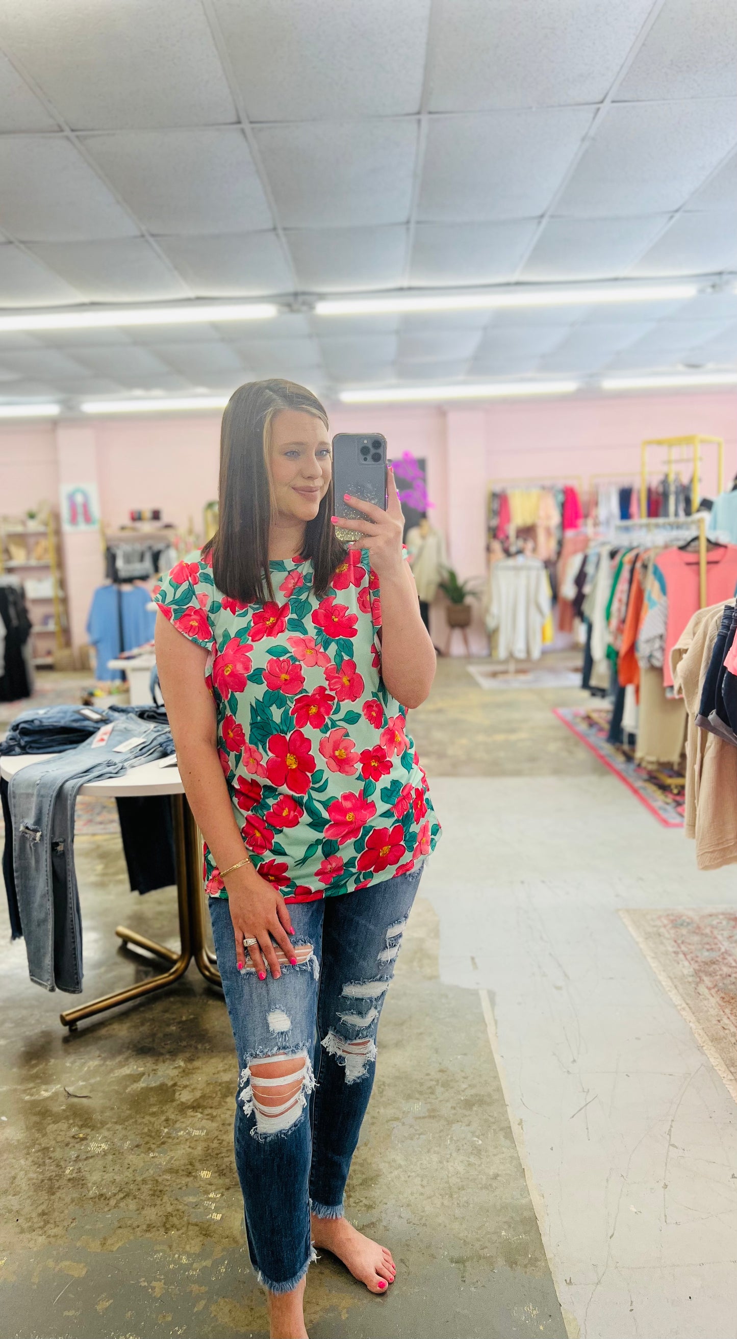 FAITH IN FLORAL TANK