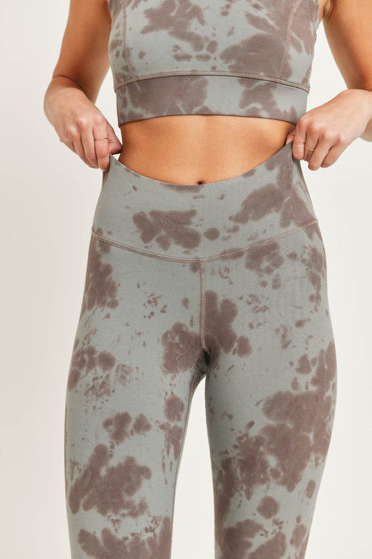 TIE DYE COTTON LEGGINGS