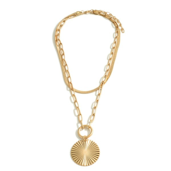 GOLDEN SUN CHAIN NECKLACE