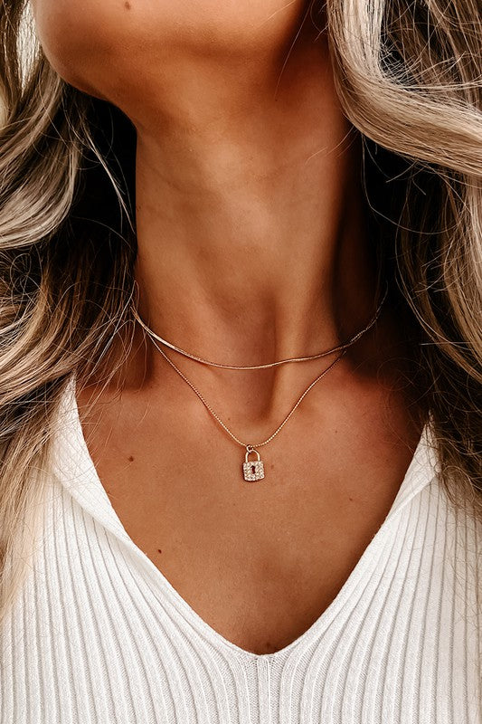 LOCK AND KEY NECKLACE