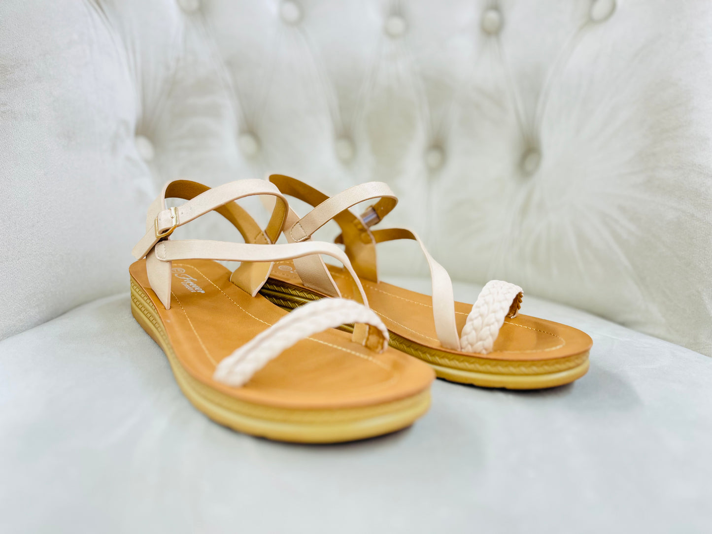 BRAIDED STRAP SANDAL