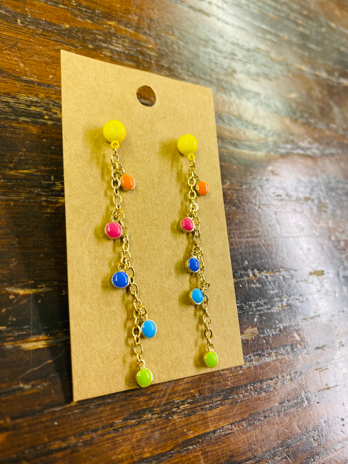 COLORFUL DANGLE EARRINGS