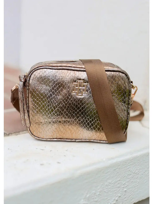 CAMPBELL CAMERA CROSSBODY - METALLIC BRONZE