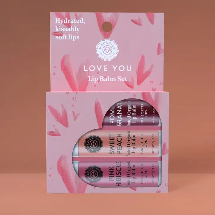 WOOLZIES - LOVE YOU LIP BALM SET