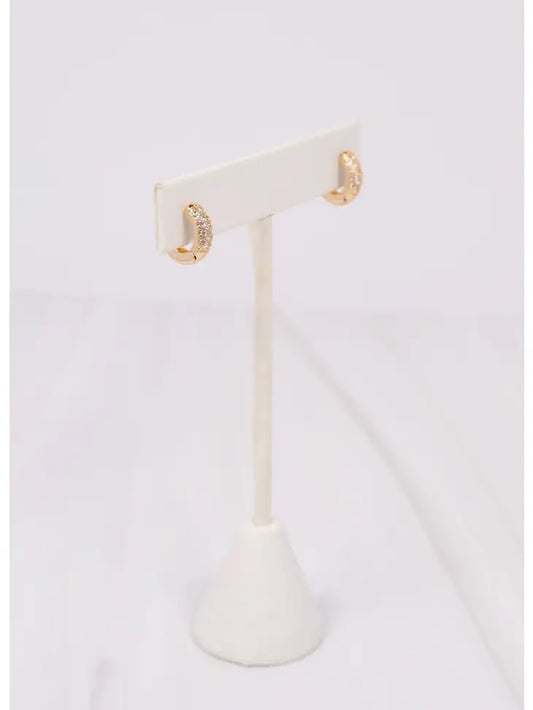 LINWOOD HUGGIE HOOP EARRING - GOLD