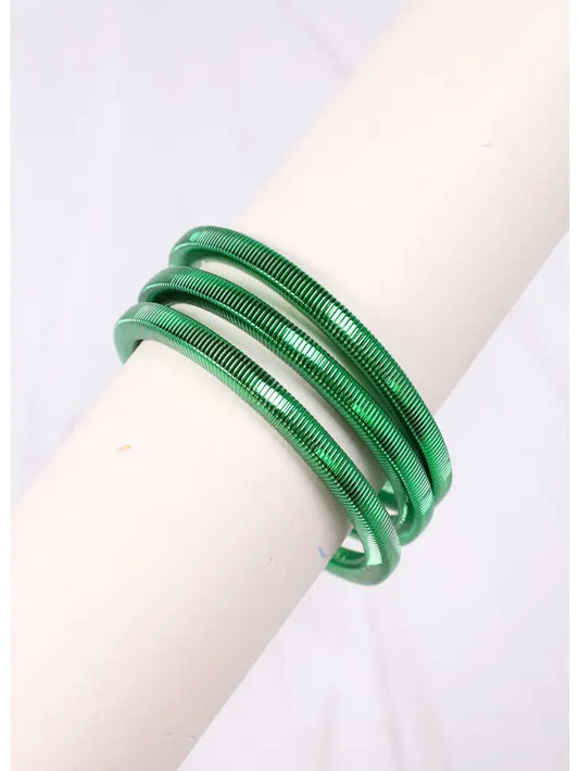 HANNAH BRACELET SET - GREEN