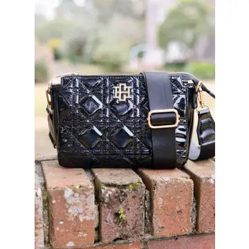 JACE QUILTED CROSSBODY - BLACK