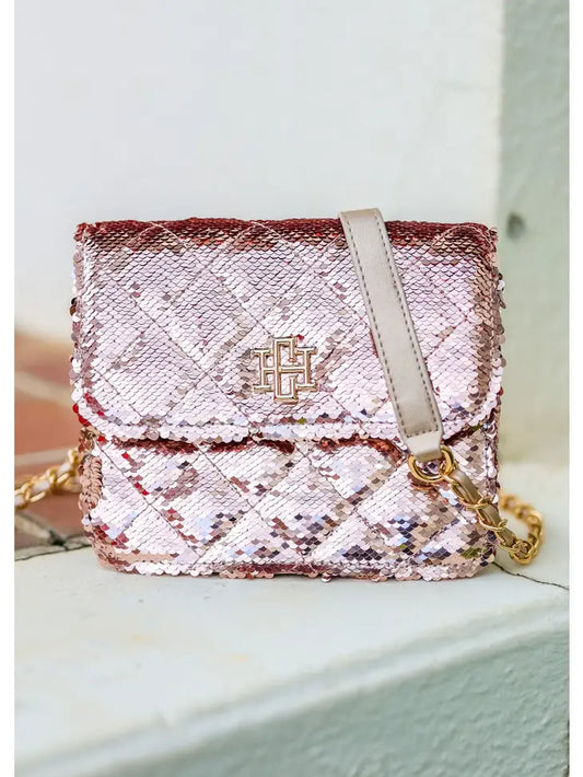 EVELYN CROSSBODY - CHAMPAGNE SEQUIN