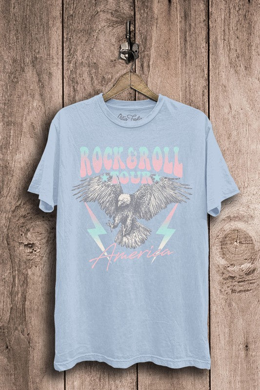 ROCK AND ROLL TOUR EAGLE GRAPHIC TEE