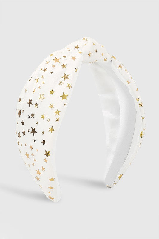 GOLD STAR FOIL VELVET HEADBAND