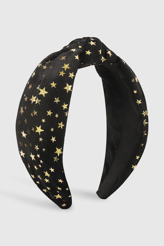 GOLD STAR FOIL VELVET HEADBAND