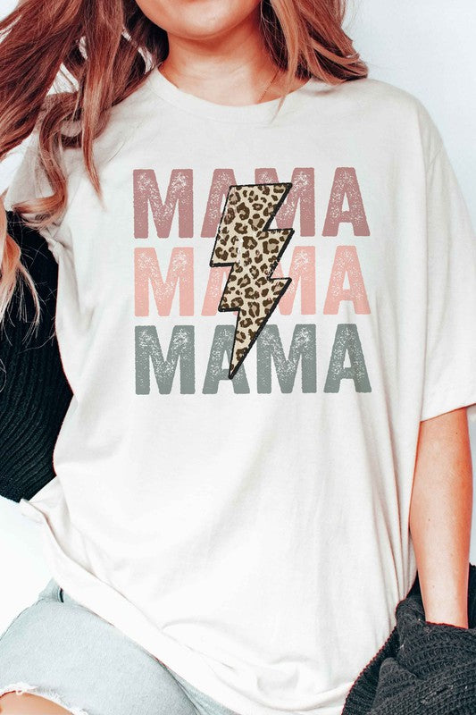 LEOPARD LIGHTNING MAMA GRAPHIC TEE