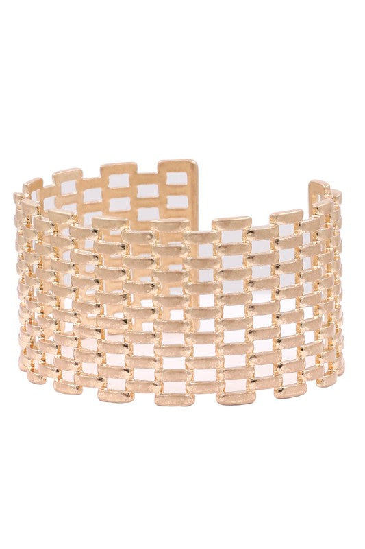 METAL FENCE CUFF BRACELET