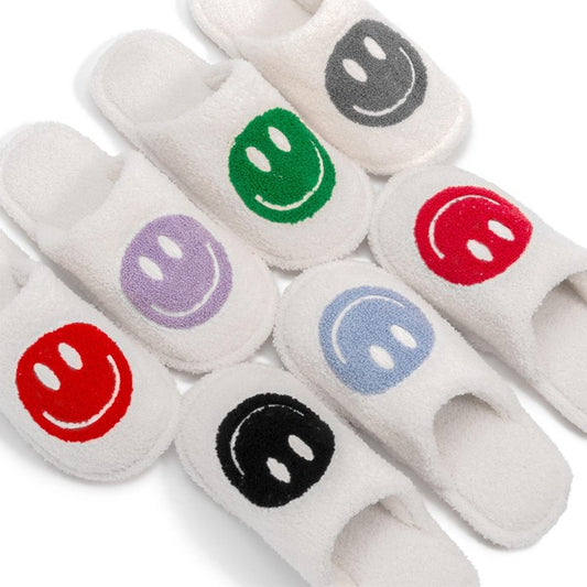 BLACK FRIDAY DOORBUSTER - SMILEY SLIDE ON SLIPPERS