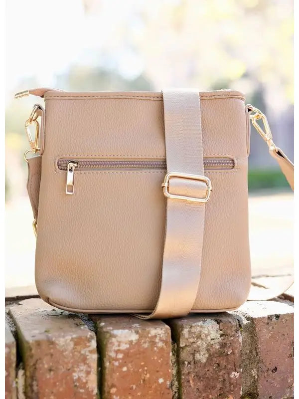 BRIGGS CROSSBODY - TAUPE