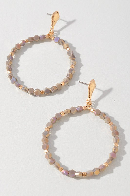 ROUND BEADED EARRINGS