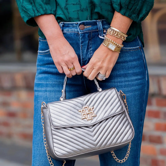 SINCLAIR QUILTED CROSSBODY - BLACK PEARL