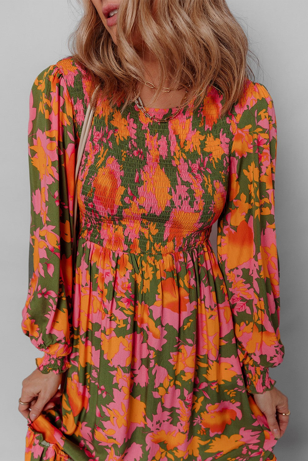 GOLDEN GARLAND DRESS