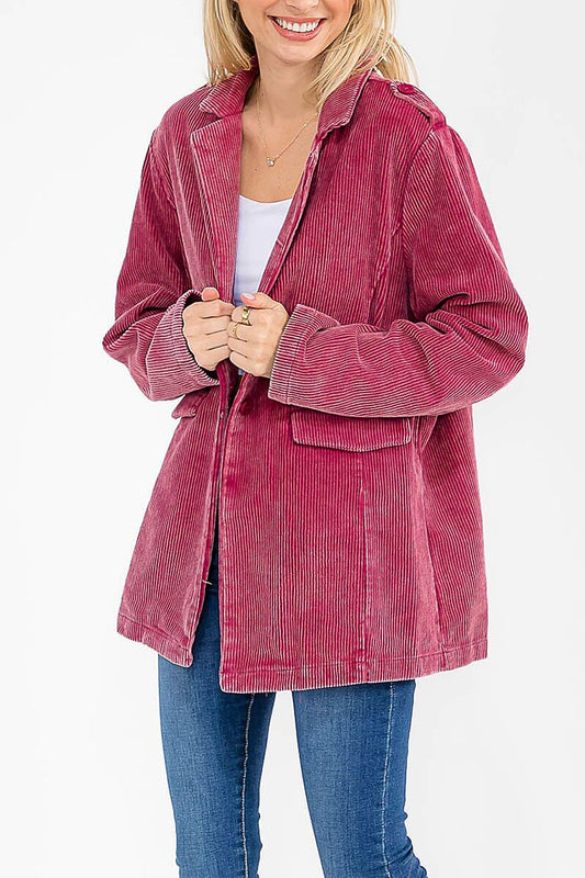 BLUSHING CRANBERRY CARDIGAN