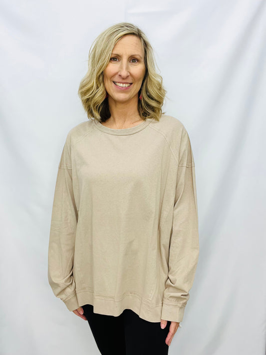 BLACK FRIDAY - LONG SLEEVE SOLID KNIT TOP