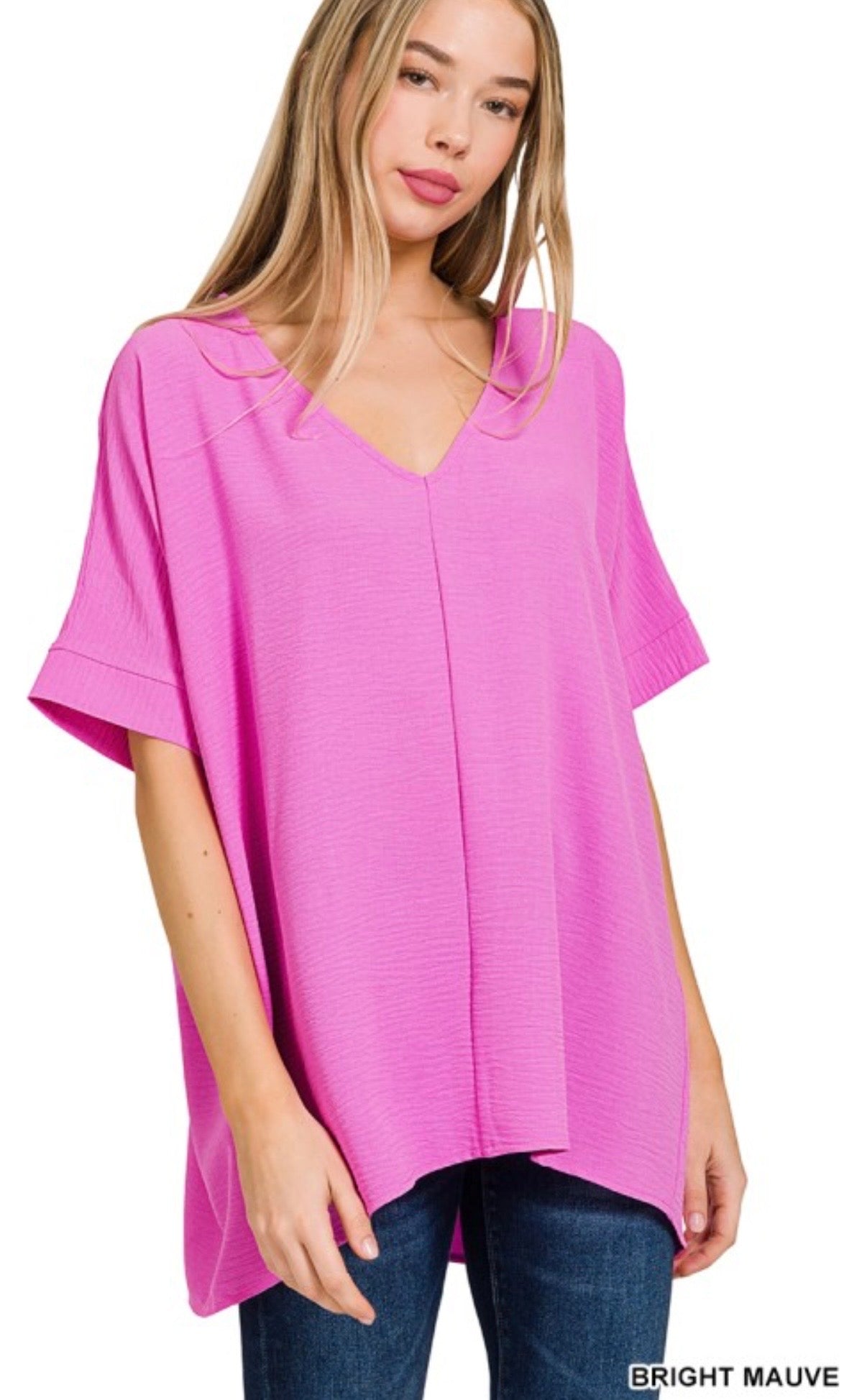 THROW ON AND GO V-NECK