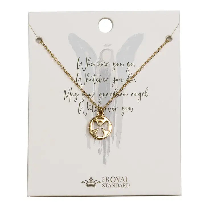 GUARDIAN ANGEL GOLD NECKLACE