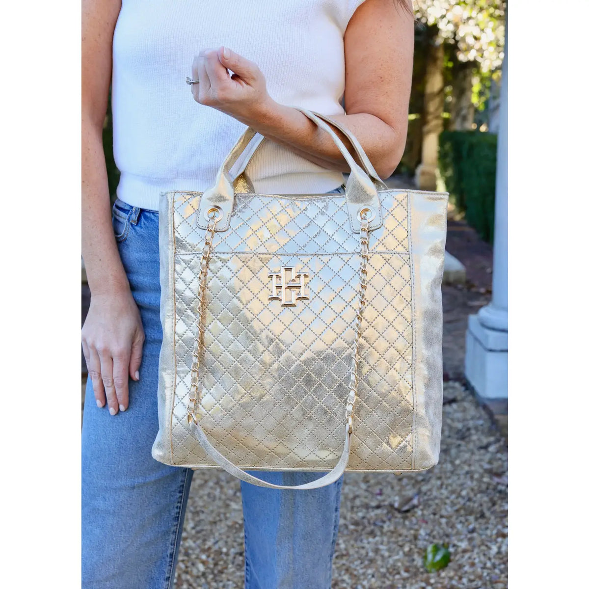 KINZLEY TOTE - CHAMPAGNE POP