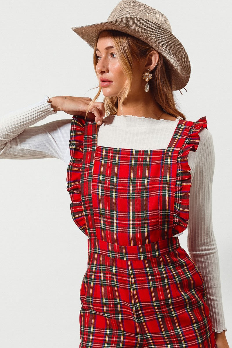 CHRISTMAS CHECKERED JUMPSUIT