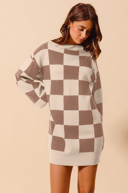 LIVING WELL CHECKERED DRESS