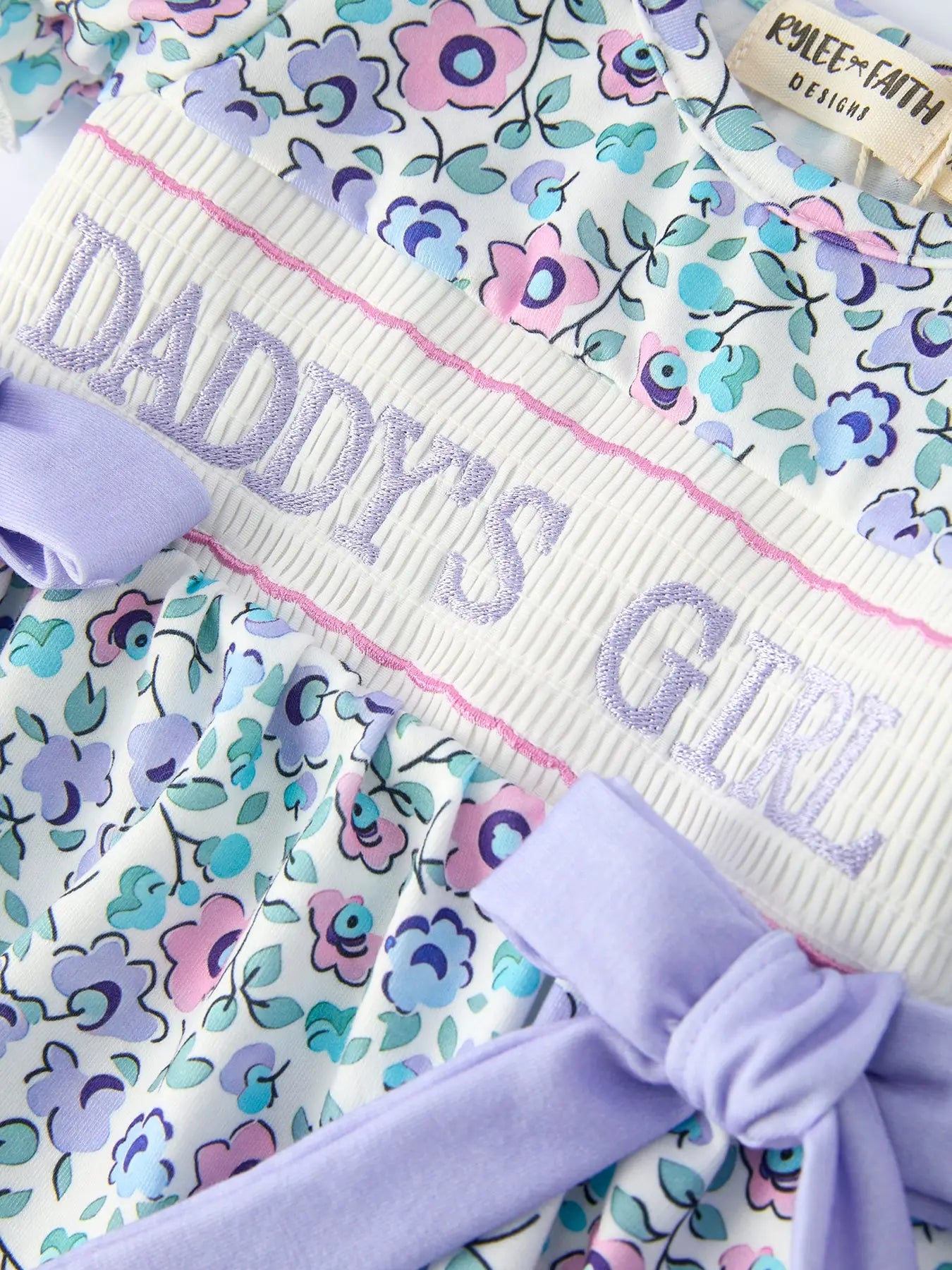 DADDY'S GIRL SMOCKED ROMPER