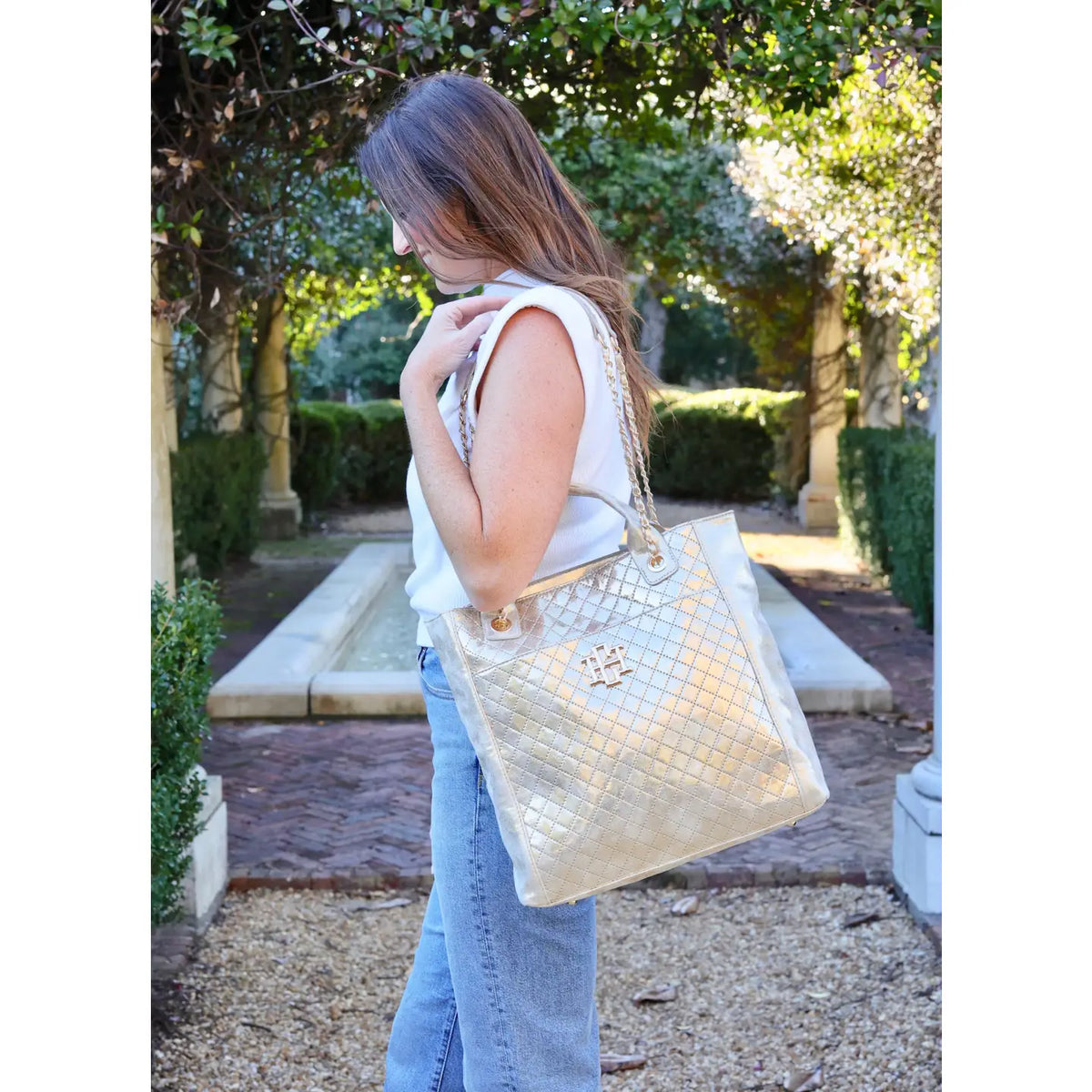KINZLEY TOTE - CHAMPAGNE POP