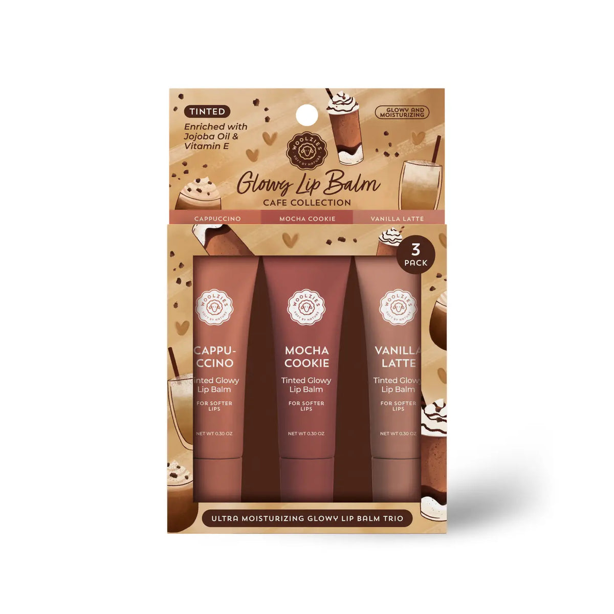 WOOLZIE CAFE LIP BALM TRIO