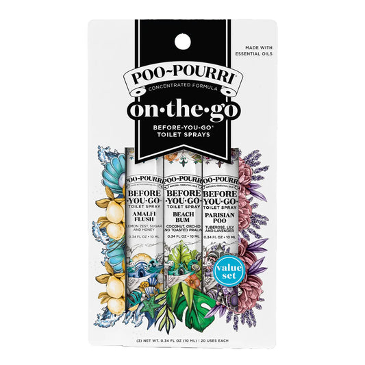 POURRI ON THE GO - 3 PACK TOILET SPRAY