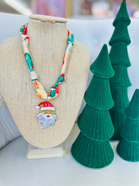 SANTA SCARF NECKLACES