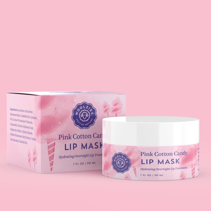 WOOLZIES - PINK COTTON CANDY LIP MASK