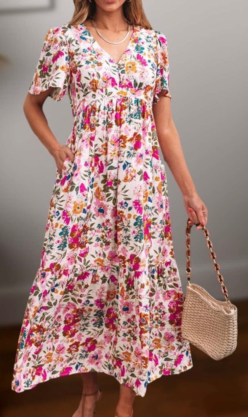 ESSIE FLORAL MAXI DRESS
