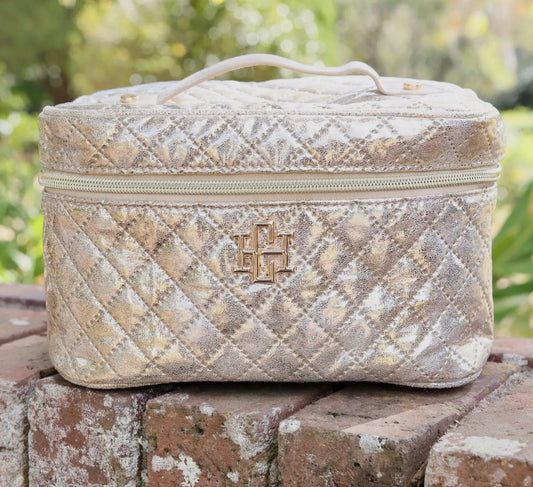 HAMPTON TRAIN CASE - CHAMPAGNE POP