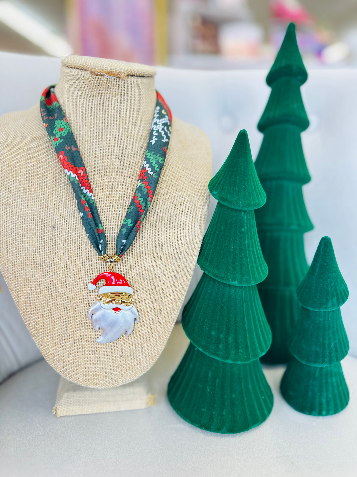 SANTA SCARF NECKLACES