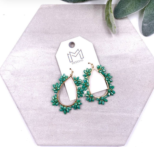 LOTUS EARRINGS IN TURQUOISE