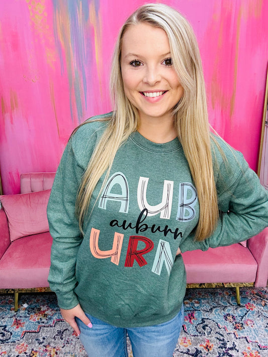 PASTEL AUBURN SWEATSHIRT