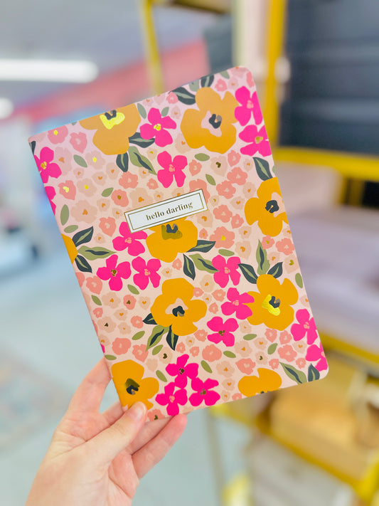 DARLING EFFECT FLORAL NOTEBOOK