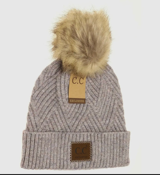 C.C. BEANIE POM POM