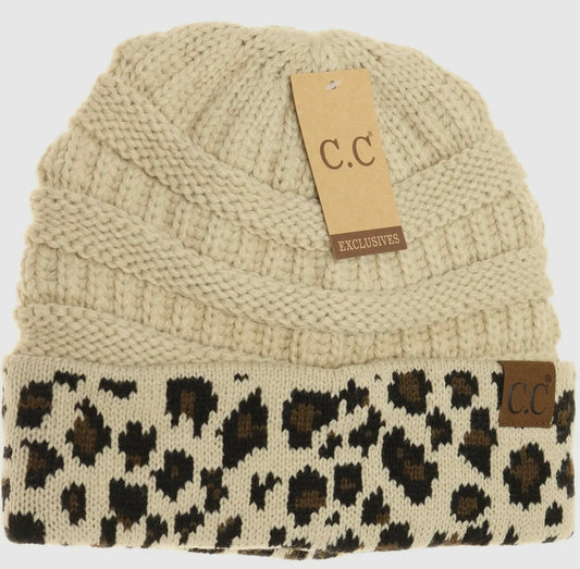 C.C. LEOPARD BEANIE