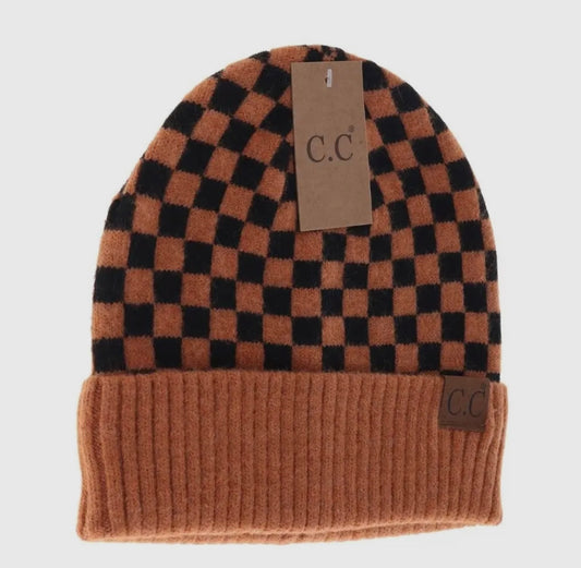 C.C. BEANIE CHECKERED